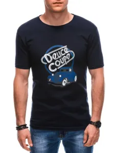 Inny Granátové tričko s originálním modrým potiskem S1810