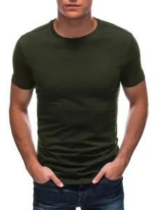 Inny Olivové bavlněné tričko s krátkým rukávem S1683 #1924784