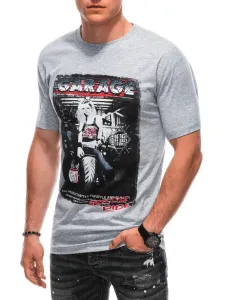 Buďchlap Pánské šedé tričko Garage S1860 #4786248