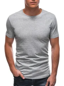 Inny Šedé melírováno bavlněné tričko s krátkým rukávem TSBS-0100 #1924779