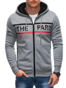 Inny Trendy šedá mikina s kapucí PARIS B1625 #5485002