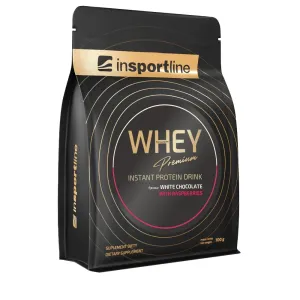 Protein inSPORTline WHEY Premium 700g  bílá čokoláda s malinami