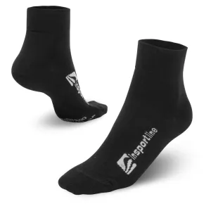 Bambusové střední ponožky inSPORTline Bambuo Crew AG+  černá  35-38