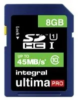 Integral Insdh8G10-45 Sdhc 8Gb, Ultima Pro, Class 10, (45Mb/s)