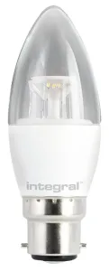 Integral Led Ilb35B22C6.0N27Kbewa Lamp Led Candle 6W Ww 470Lm B22 Nd Clear