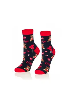 Intenso art.0471 Valentýnské dámské ponožky, 38-40, šedá světlý melanž/lurex