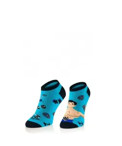 Intenso 0563 Superfine Cotton Pánské kotníkové ponožky, 44-46, modrá #2305669