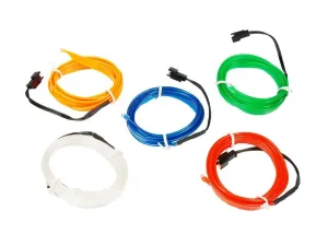 Interlook LED kabel 3m Ambient Light EL Wire s inventerem 12V, MODRÝ #5494356