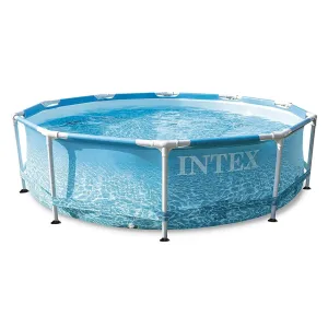 INTEX - Zahradní bazén Beachside Metal Frame 305 x 76 cm s kartušovou filtrací