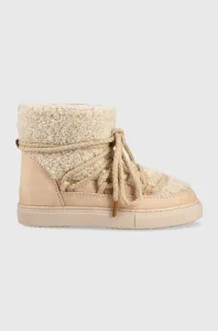 Vlněné boty do sněhu Inuikii Curly béžová barva #3784567