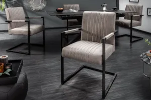 Estila Retro designová židle Inspirativní tmavě šedá 90cm