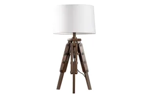 Estila Moderní stolní lampa Sopporte s bílým stínítkem a trojnohý stojanem 60cm