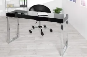 Estila Luxusní jedinečný pracovní stůl Laptop černá