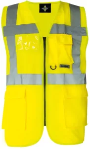 Korntex Bezpečnostní reflexní vesta Berlin žlutá - námořní #1262072