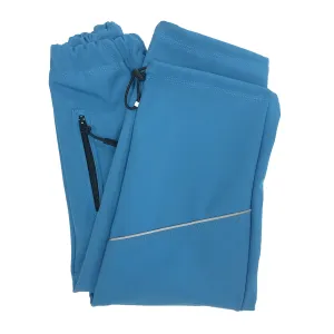 SANTI Kalhoty dětské softshellové modrá  116