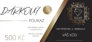 iocel.cz Dárkový poukaz IV001 Hodnota voucheru: 500 Kč