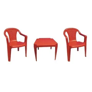 IPAE - sada červená 2 židličky a stoleček