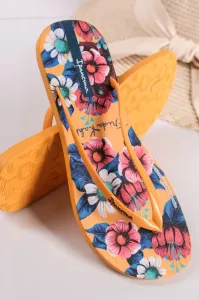 Žluté květované gumové pantofle Frida Kahlo #4643699