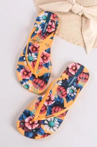 Žluté květované gumové pantofle Frida Kahlo #6078754