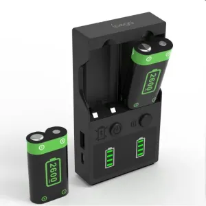 iPega nabíječka baterií pro ovladač do Xbox Series X/S + 2ks baterií 2200mAh, black