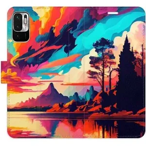 iSaprio flip pouzdro Colorful Mountains 02 pro Xiaomi Redmi Note 10 5G