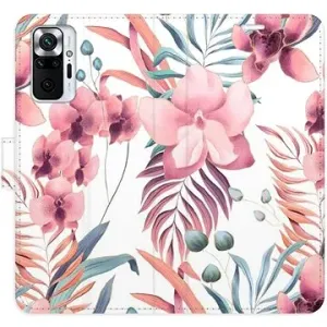iSaprio flip pouzdro Pink Flowers 02 pro Xiaomi Redmi Note 10 Pro