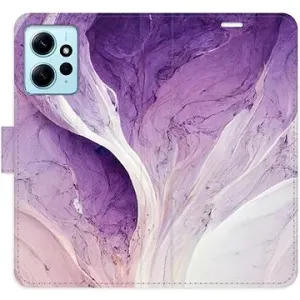 iSaprio flip pouzdro Purple Paint pro Xiaomi Redmi Note 12 5G