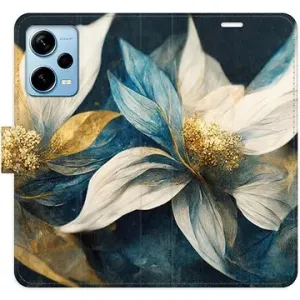 iSaprio flip pouzdro Gold Flowers pro Xiaomi Redmi Note 12 Pro+ 5G