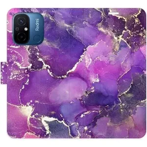 iSaprio flip pouzdro Purple Marble pro Xiaomi Redmi 12C
