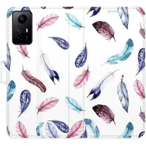 iSaprio flip pouzdro Colorful Feathers pro Xiaomi Redmi Note 12S