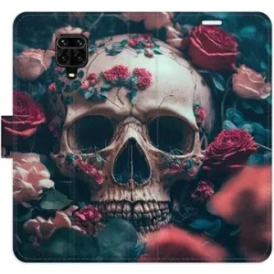 iSaprio flip pouzdro Skull in Roses 02 pro Xiaomi Redmi Note 9 Pro / Note 9S
