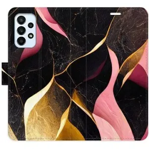 iSaprio flip pouzdro Gold Pink Marble 02 pro Samsung Galaxy A23 / A23 5G