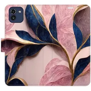 iSaprio flip pouzdro Pink Leaves pro Samsung Galaxy A03