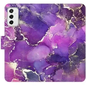 iSaprio flip pouzdro Purple Marble pro Samsung Galaxy M52 5G