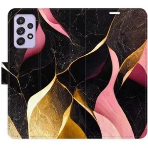 iSaprio flip pouzdro Gold Pink Marble 02 pro Samsung Galaxy A52 / A52 5G / A52s