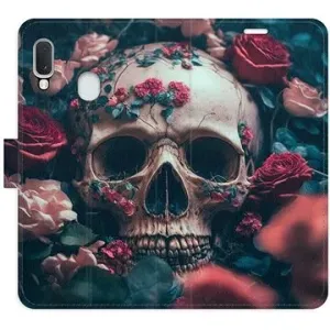 iSaprio flip pouzdro Skull in Roses 02 pro Samsung Galaxy A20e