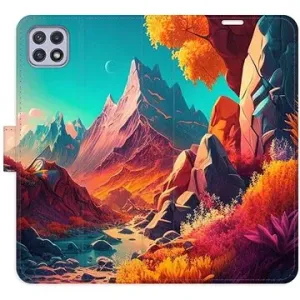 iSaprio flip pouzdro Colorful Mountains pro Samsung Galaxy A22 5G