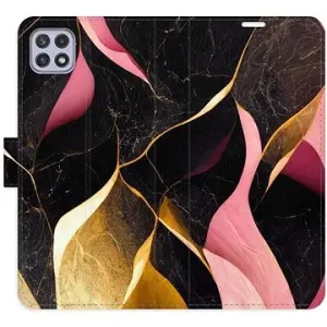 iSaprio flip pouzdro Gold Pink Marble 02 pro Samsung Galaxy A22 5G