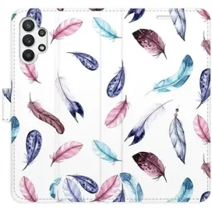 iSaprio flip pouzdro Colorful Feathers pro Samsung Galaxy A32 5G