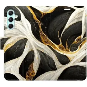 iSaprio flip pouzdro BlackGold Marble pro Samsung Galaxy A34 5G