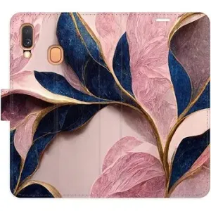 iSaprio flip pouzdro Pink Leaves pro Samsung Galaxy A40