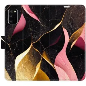 iSaprio flip pouzdro Gold Pink Marble 02 pro Samsung Galaxy A41