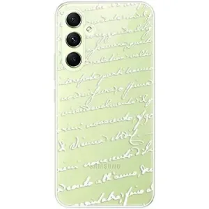 iSaprio Handwriting 01 pro white pro Samsung Galaxy A54 5G