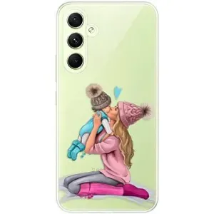 iSaprio Kissing Mom pro Blond and Boy pro Samsung Galaxy A54 5G