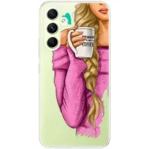 iSaprio My Coffe and Blond Girl pro Samsung Galaxy A54 5G