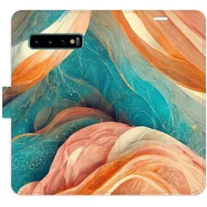 iSaprio flip pouzdro Blue and Orange pro Samsung Galaxy S10
