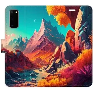 iSaprio flip pouzdro Colorful Mountains pro Samsung Galaxy S20