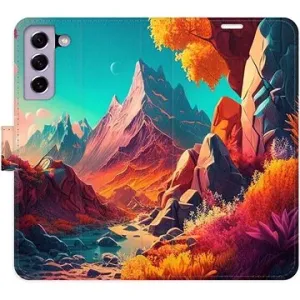 iSaprio flip pouzdro Colorful Mountains pro Samsung Galaxy S21 FE 5G