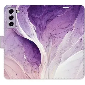 iSaprio flip pouzdro Purple Paint pro Samsung Galaxy S21 FE 5G