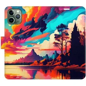 iSaprio flip pouzdro Colorful Mountains 02 pro iPhone 11 Pro